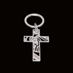 Porte-clés pendentif croix de Jésus 4