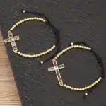 Bracelets croix coloré 17