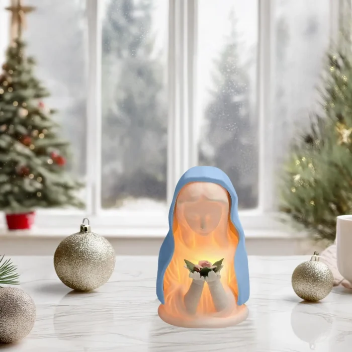 Veilleuse sculpture Vierge Marie 5