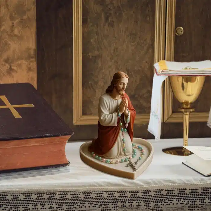 Statuette de chapelet vierge marie 5