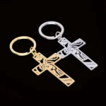 Porte-clés pendentif croix de Jésus 3