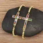 Bracelets croix coloré 6