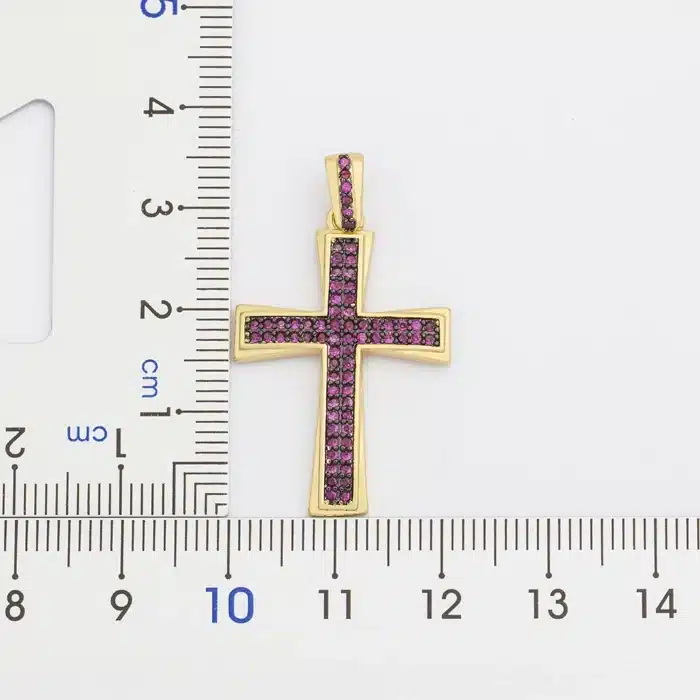Collier croix en cristal 6