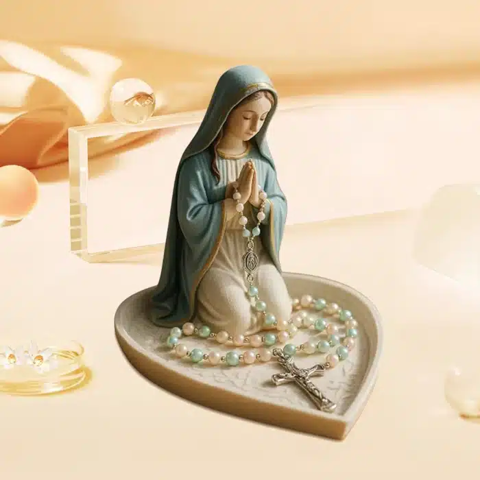 Statuette de chapelet vierge marie 1
