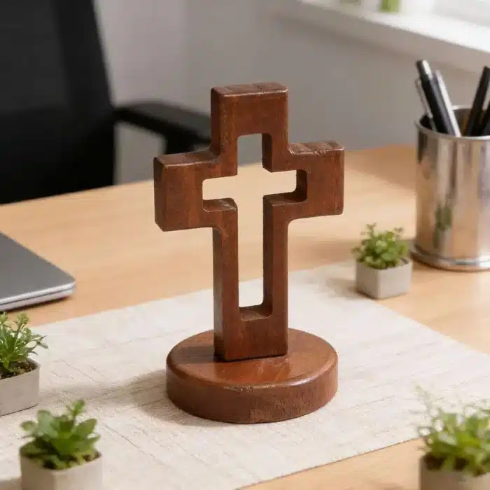 Croix décorative en bois 8