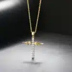 Collier croix angélique 9