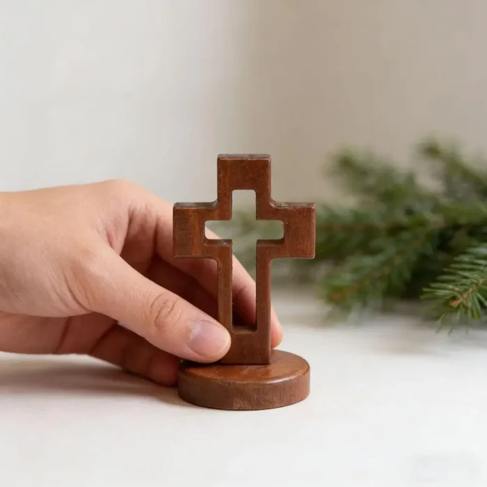 Croix décorative en bois 10