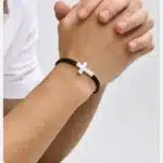 Bracelet croisé en cuir 11